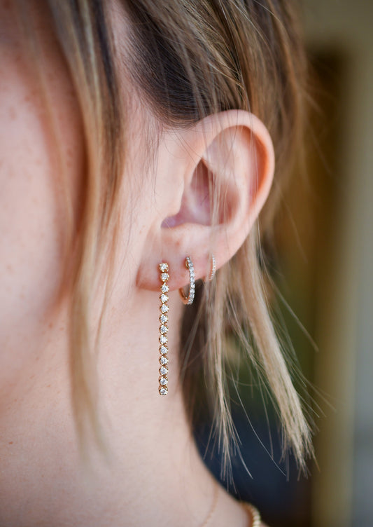 The Diamond Drop Earrings