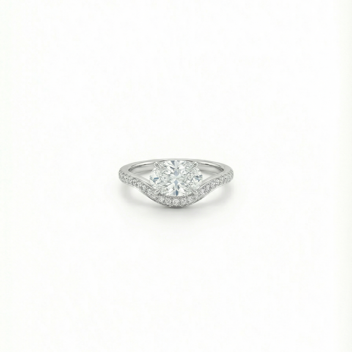The Pavé Curve Ring