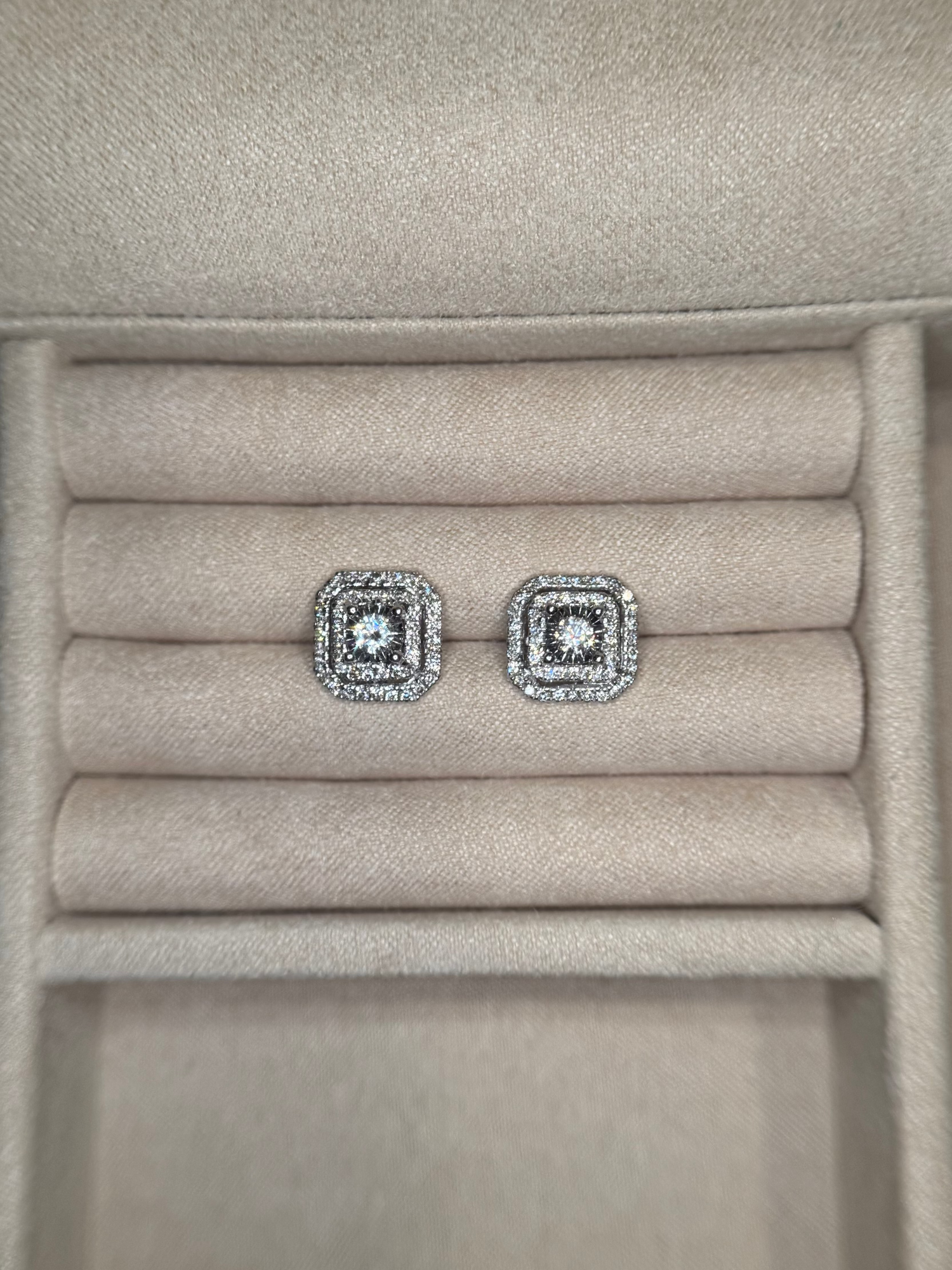 The Double Halo Diamond Studs