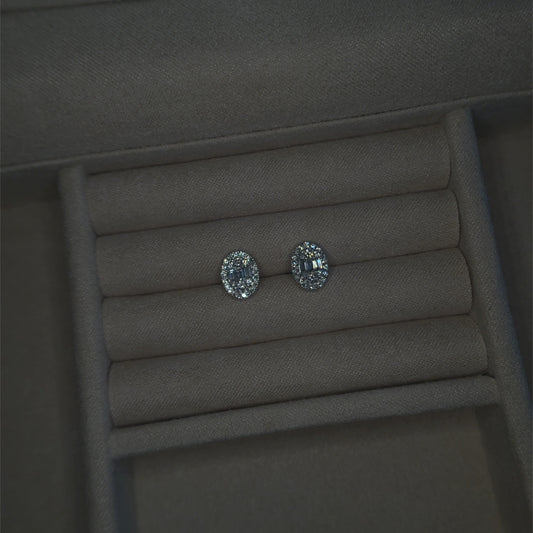 The Oval Illusion Set Earrings