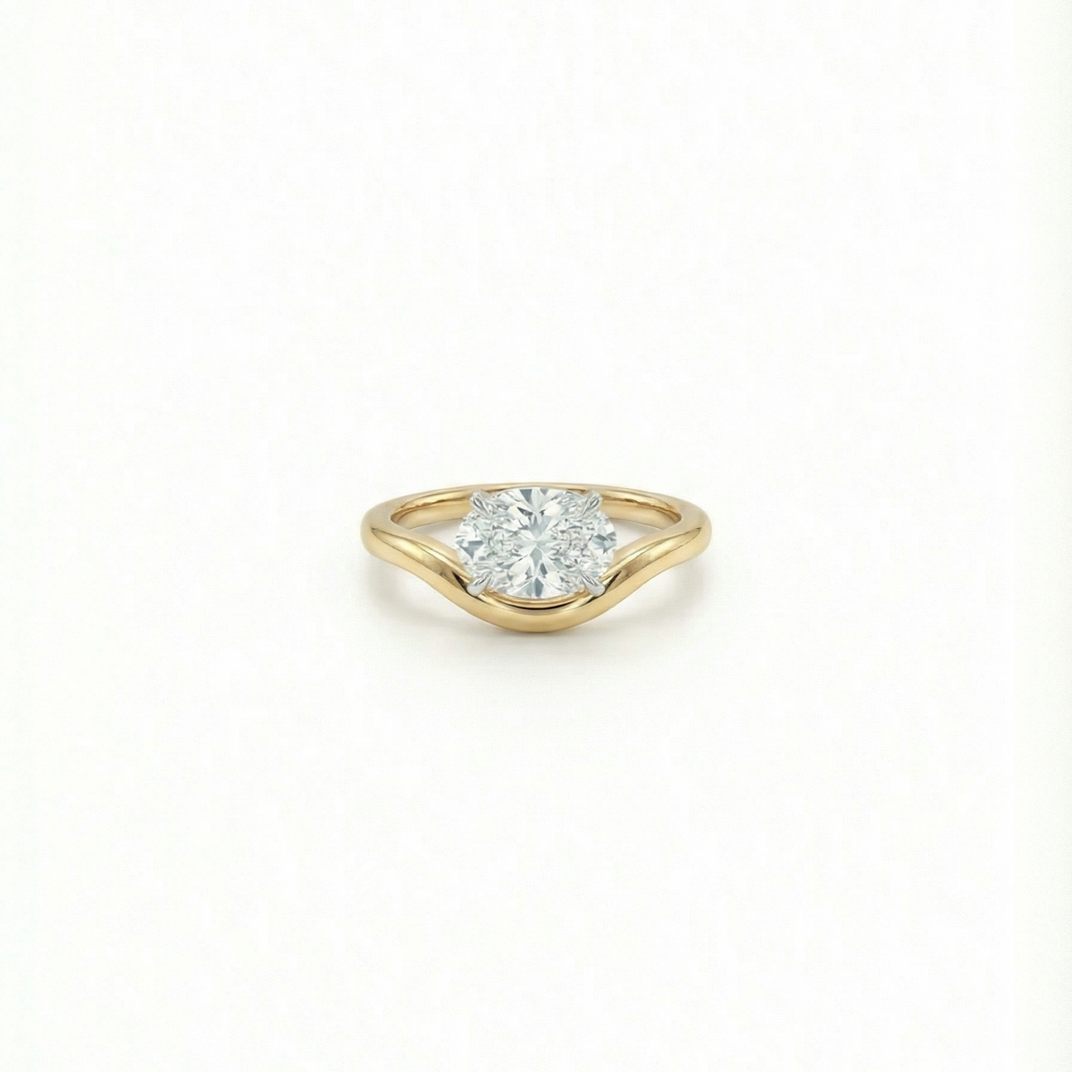 The Mini Gold Curve Ring