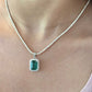 The Emerald Pendant with Diamonds