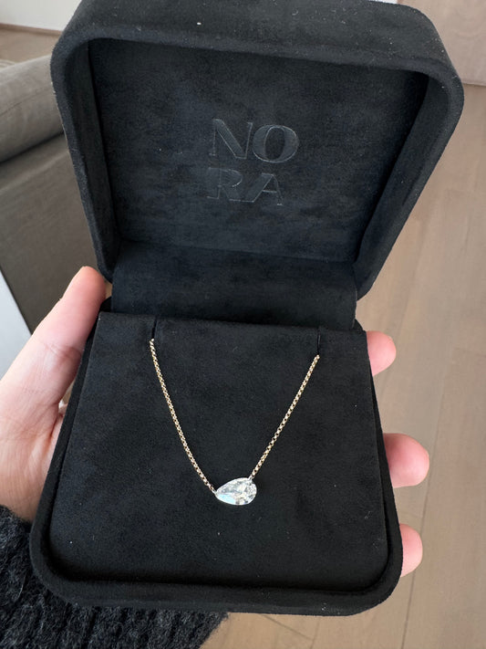 Floating Pear Necklace