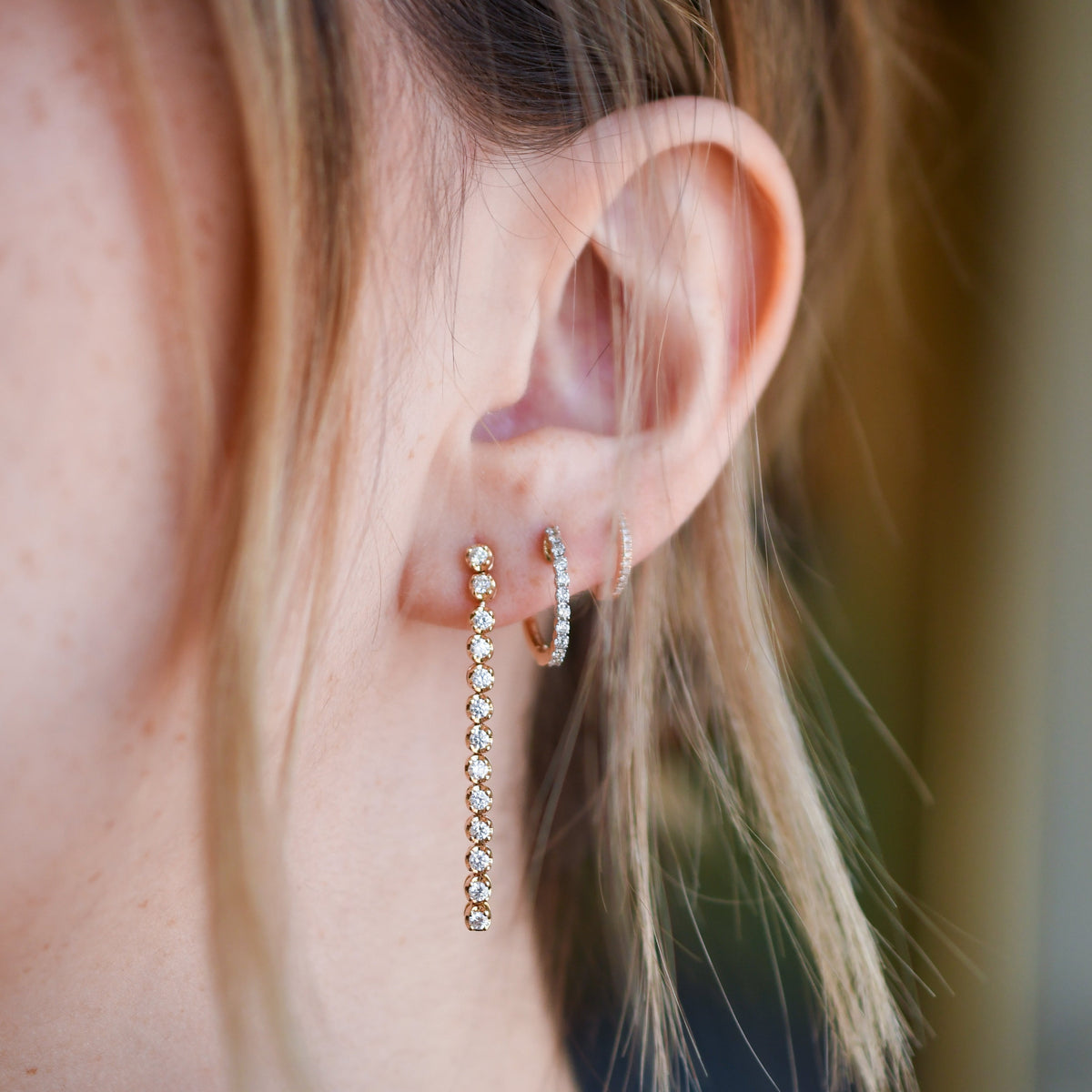 The Diamond Drop Earrings