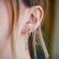 14k Diamond Tennis Drop Earring