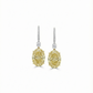 The Diamond Drop Hoop Earrings