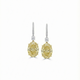 The Diamond Drop Hoop Earrings