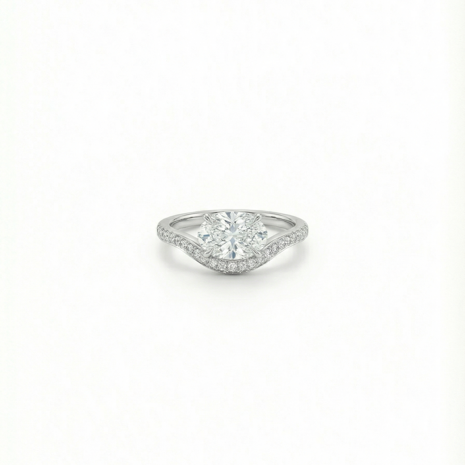 The Pavé Curve Ring