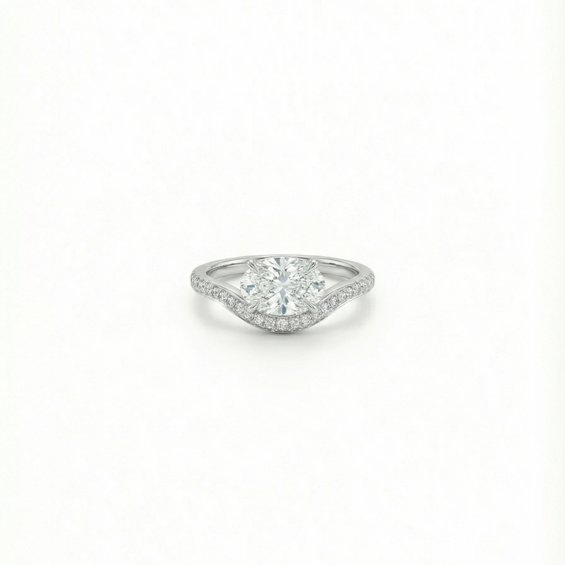 The Pavé Curve Ring