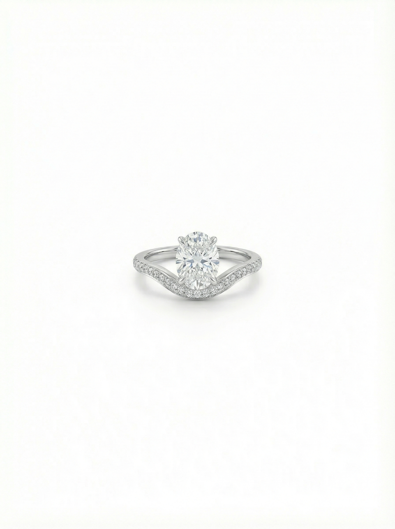 The Pavé Curve Ring