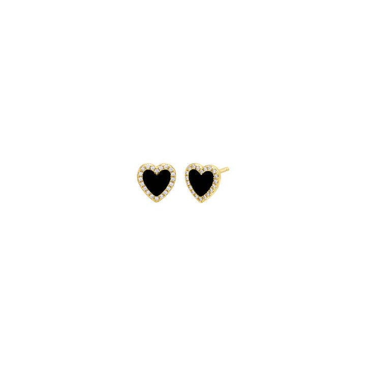 Heart Stone Pave Earring