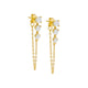 Graduated Chain Stud Earring