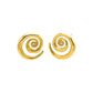 Spiral CZ Stone Earrings