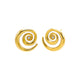 Spiral CZ Stone Earrings