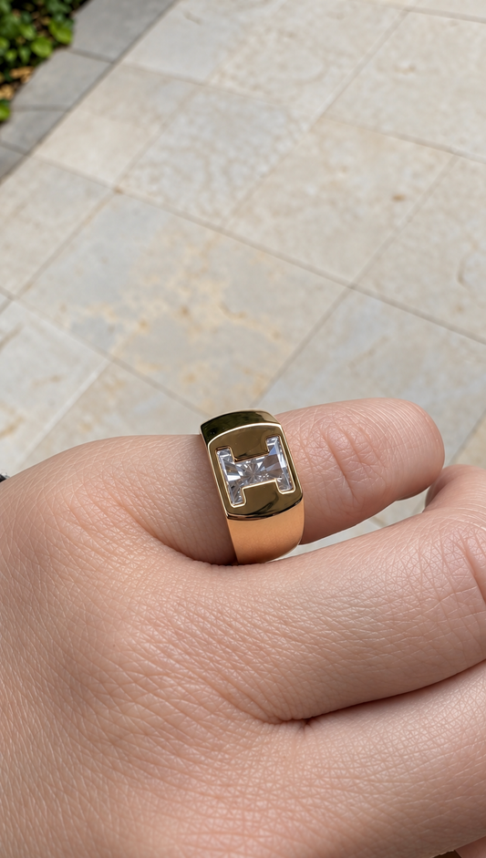 The Diamond Letter Initial Ring - Anticipo
