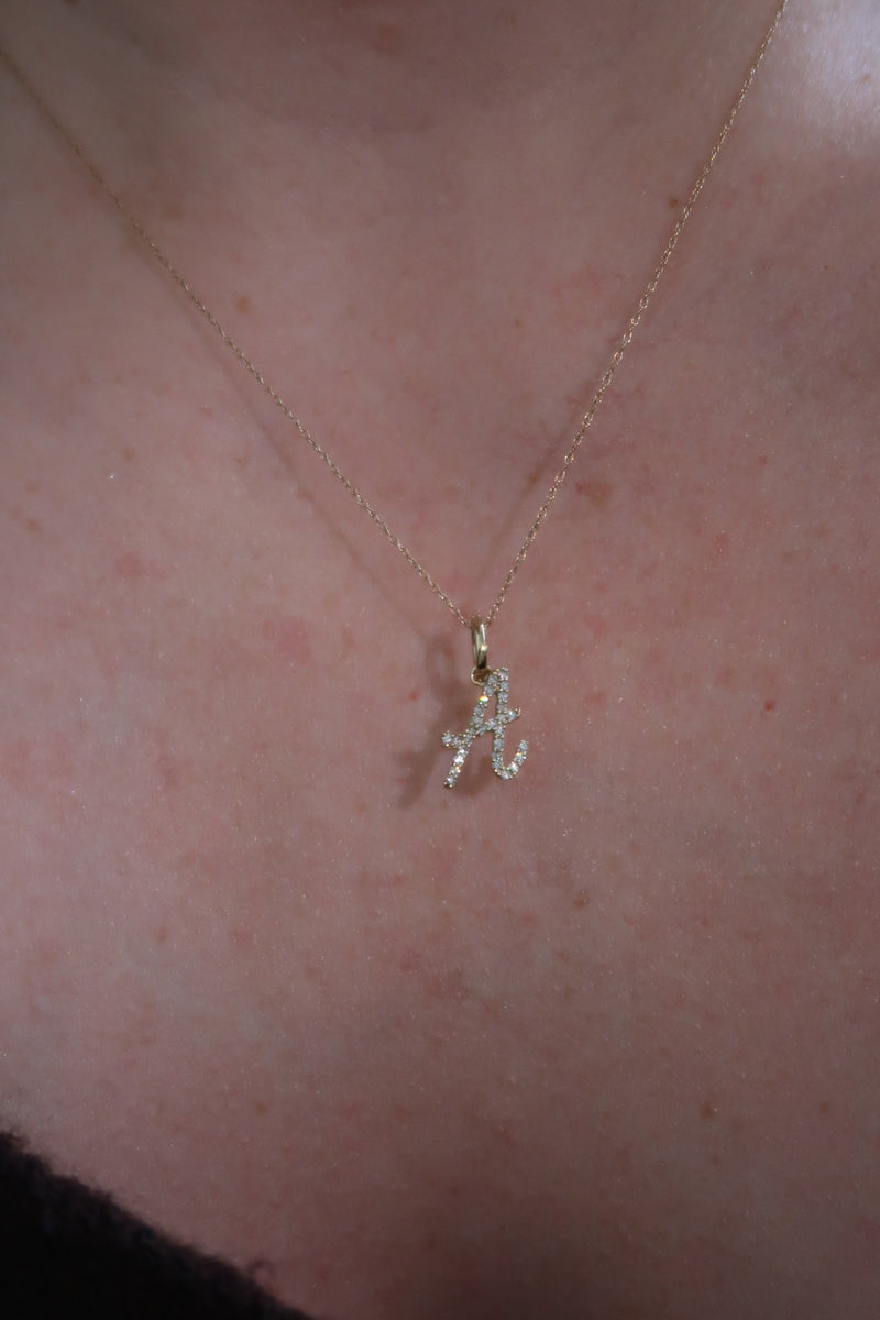 The Cursive Diamond Initial