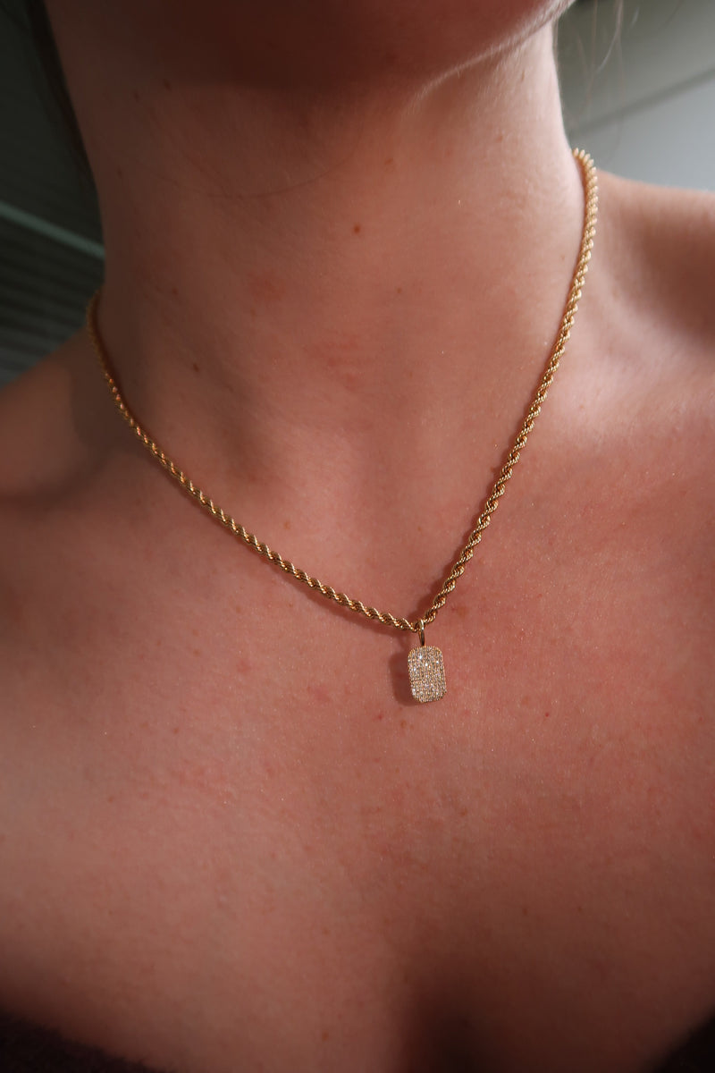 The Iced Dog Tag