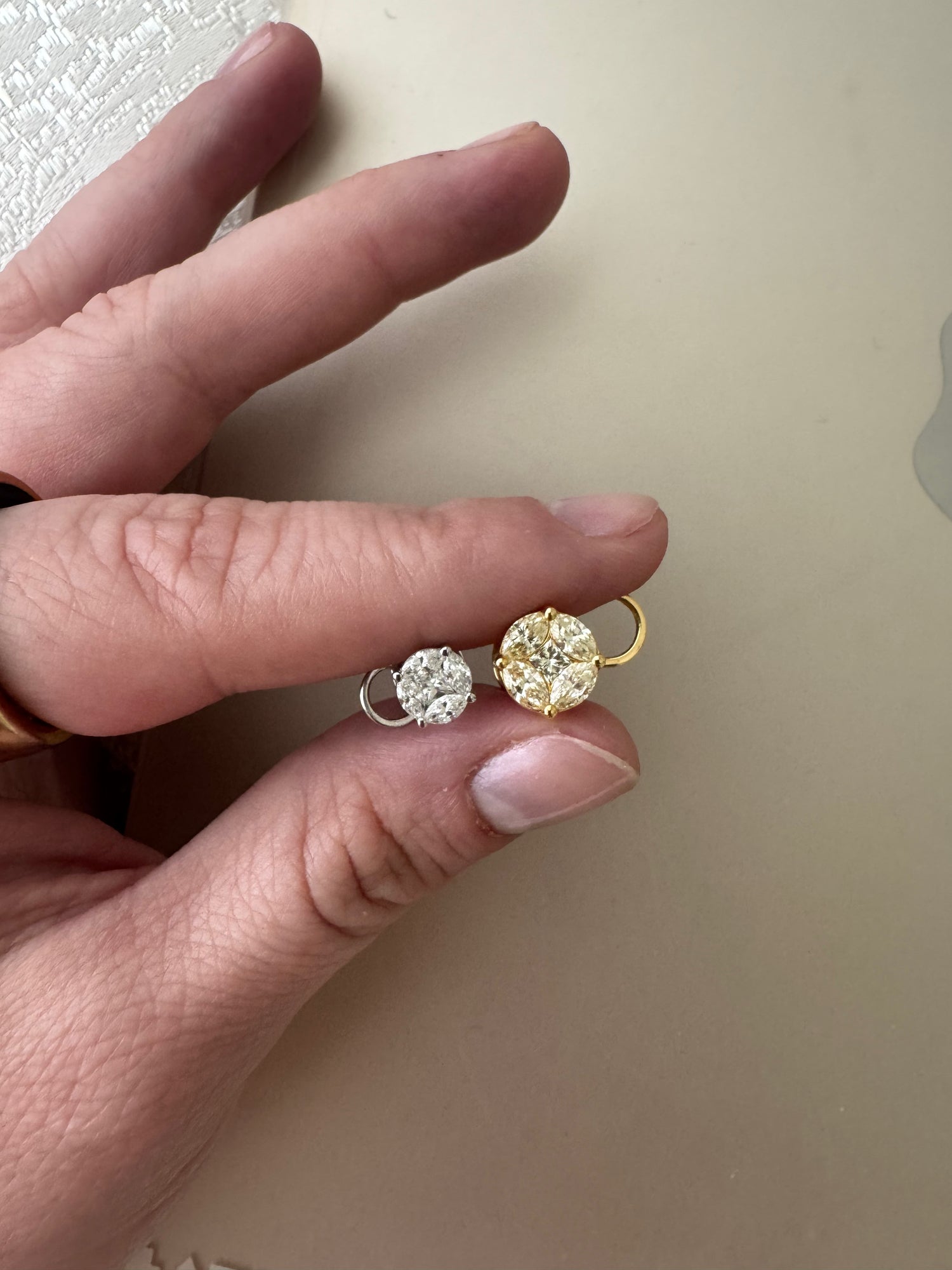 Diamond Illusion Set Studs