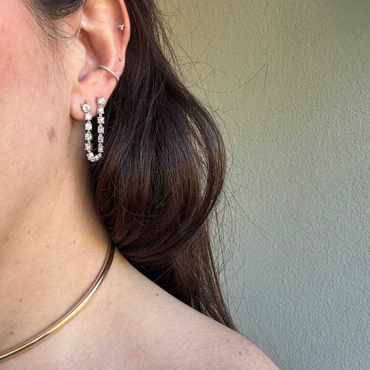The Diamond Chain Earring