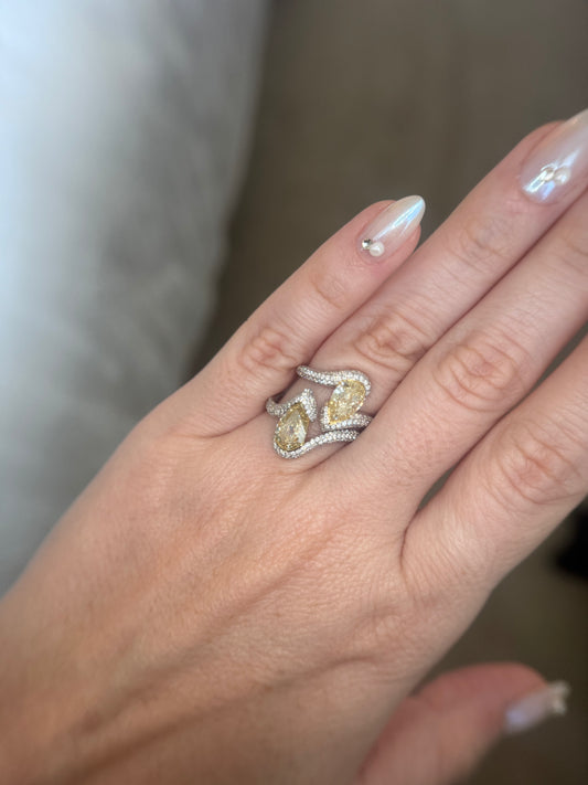 The Pear Diamond Ring