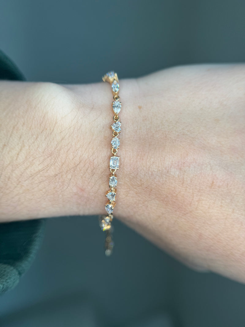 The Fancy Shape Diamond Bracelet
