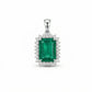 The Emerald Pendant with Diamonds
