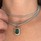 The Emerald Pendant with Diamonds