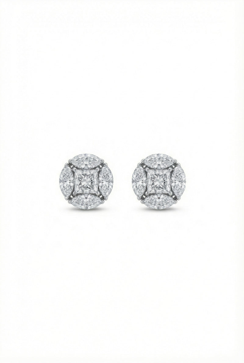 Diamond Illusion Set Studs