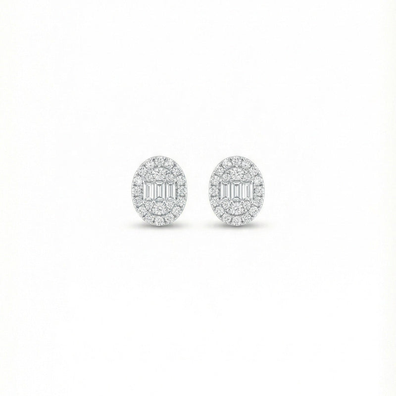 The Oval Illusion Set Earrings