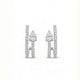 The Double Hoop Pear Earrings