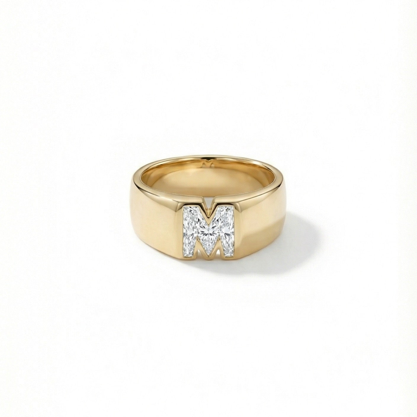 The Diamond Letter Initial Ring