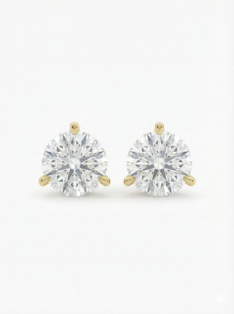 The Round Diamond Studs
