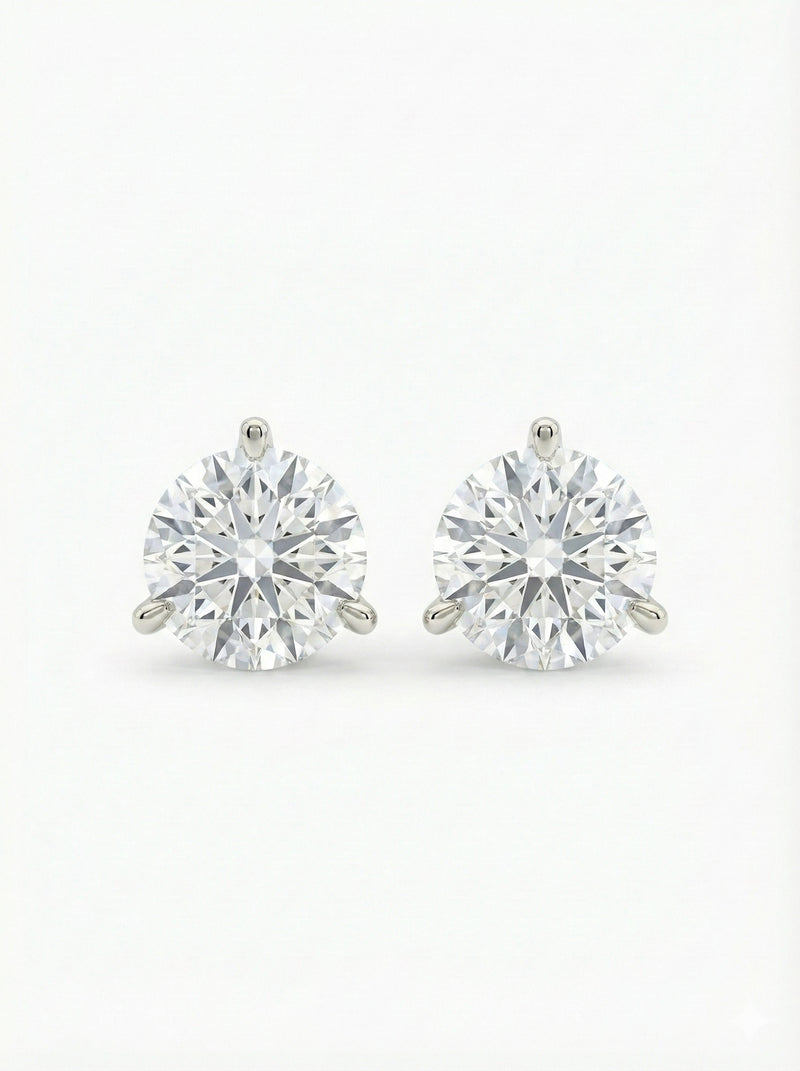 The Round Diamond Studs