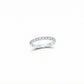 The Half Eternity White Gold Ring