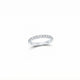 The Half Eternity White Gold Ring
