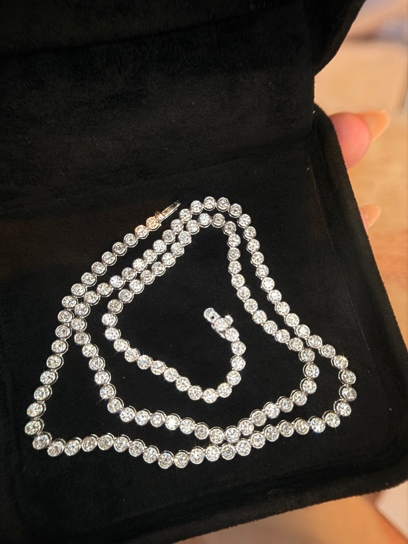 The Bezel Set Tennis Necklace