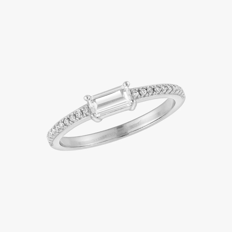 Baguette Solitaire Ring