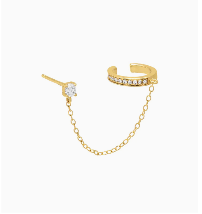 Stud Ear Cuff Chain