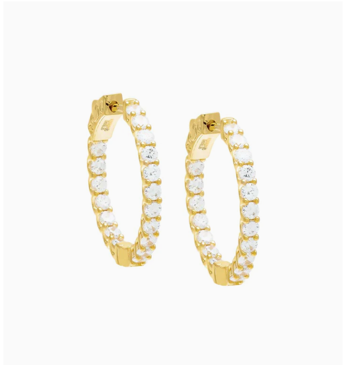 Eternity Hoop Earrings