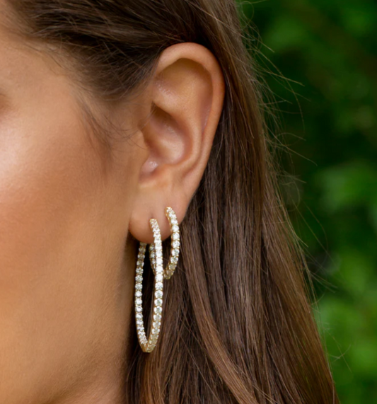 Eternity Hoop Earrings