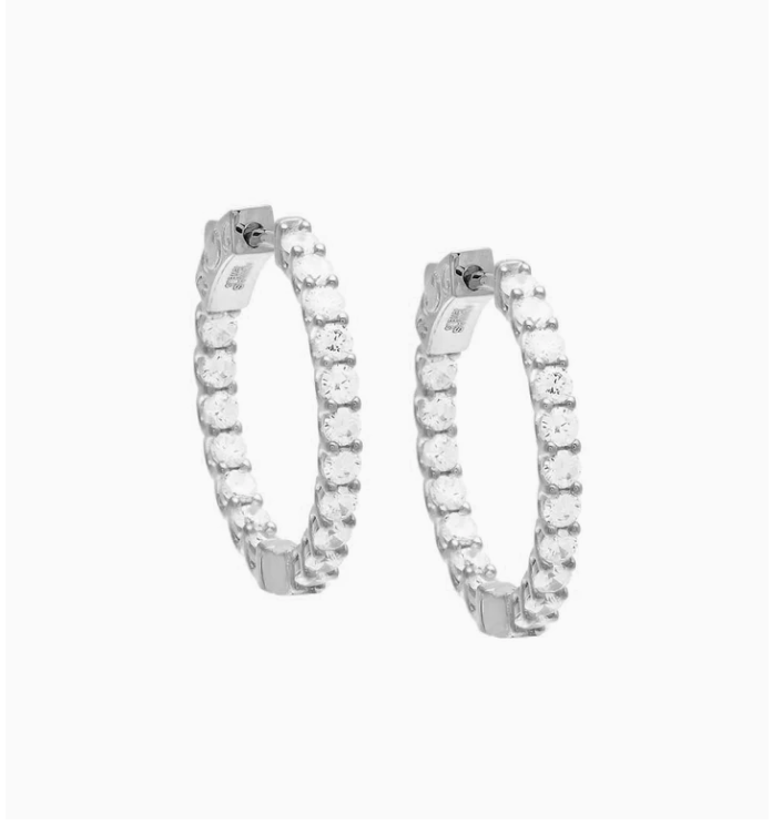 Eternity Hoop Earrings