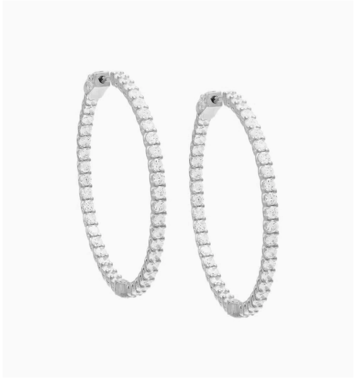 Eternity Hoop Earrings