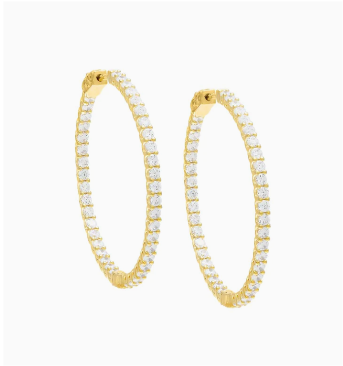 Eternity Hoop Earrings