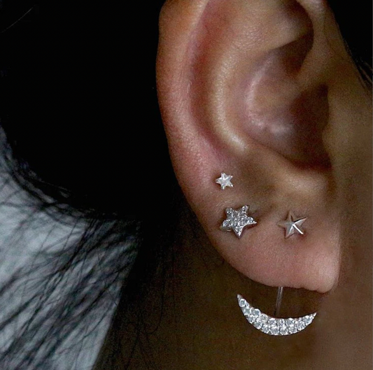 Mini Shining Star Stud Earrings