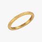 Vintage Finish Stacking Ring Gold