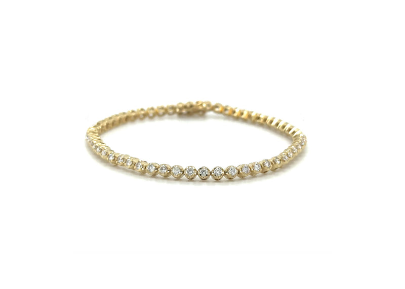 14k Small Diamond Tennis Bracelet