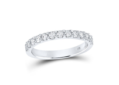 The Half Eternity White Gold Ring