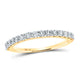 14k Half Eternity Diamond Band 1/2 CTW