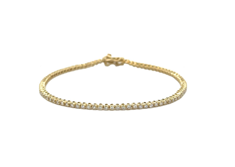 14k Mini Diamond Tennis Bracelet