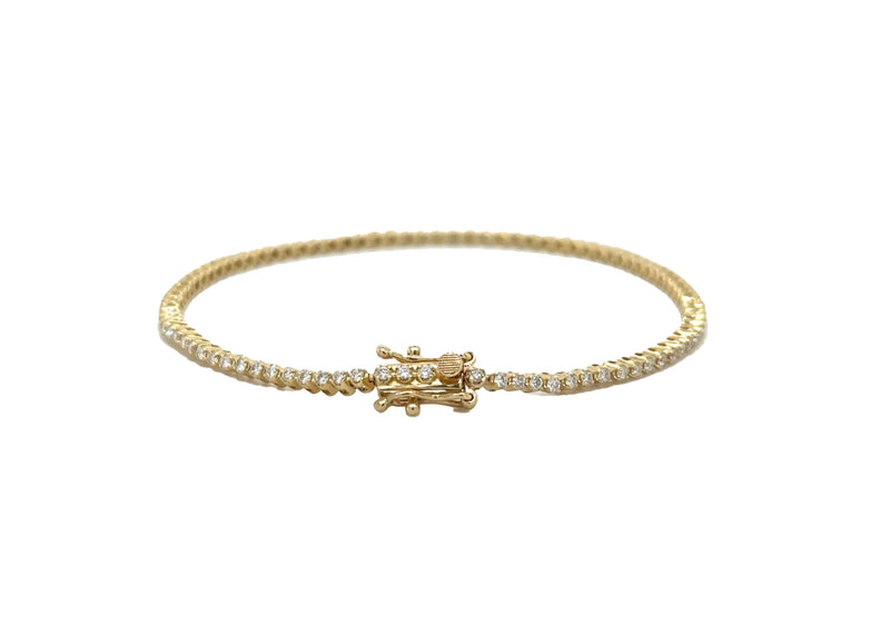 14k Mini Diamond Tennis Bracelet